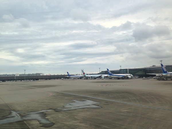 羽田空港へ着陸画像