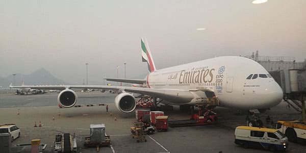 エミレーツ航空 A380 香港 - バンコク画像
