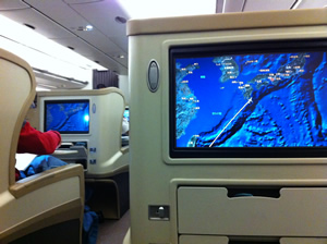シンガポール航空 ビジネスクラス搭乗記 シンガポール-関空 画像